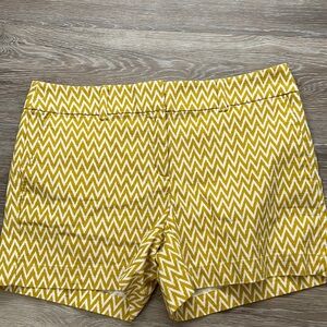 Loft, 4” yellow and white shorts.